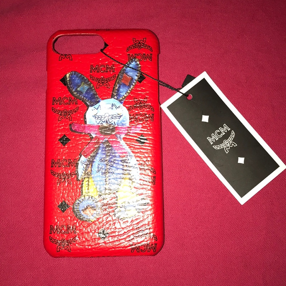 Red MCM Iphone 7 Plus Case